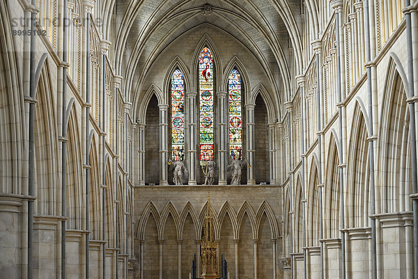 Hauptschiff  Chorraum  Southwark Cathedral oder The Cathedral and Collegiate Church of St Saviour and St Mary Overie  Innenansicht  London  England  Großbritannien