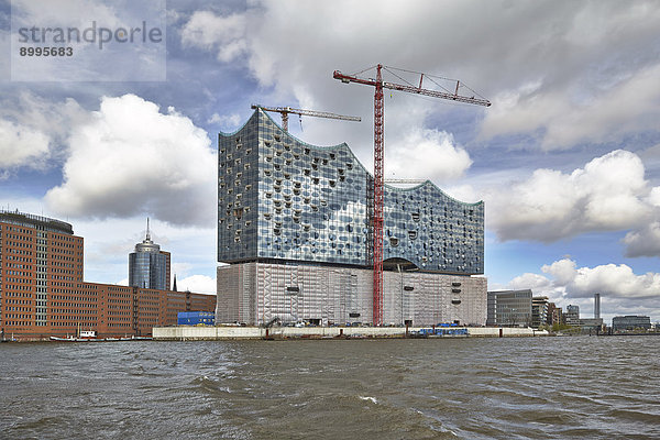 Baustelle der Elbphilharmonie  Hamburg  Deutschland