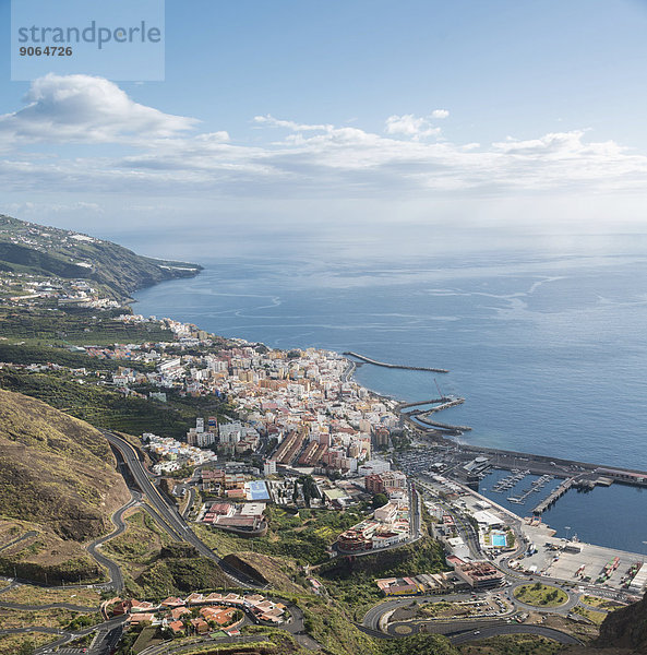 Panoramablick  Santa Cruz de La Palma  La Palma  Kanarische Inseln  Spanien