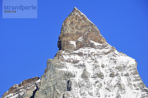Berggipfel Gipfel Spitze Spitzen Matterhorn Schweiz Zermatt Kanton Wallis