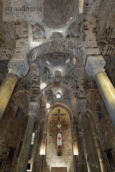 Kuppelgewölbe  unvollendet  San Cataldo  Normannenkirche von 1154  Palermo  Sizilien  Italien