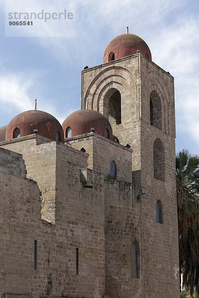San Giovanni degli Eremiti  Klosterkirche aus der Normannenzeit  Palermo  Sizilien  Italien