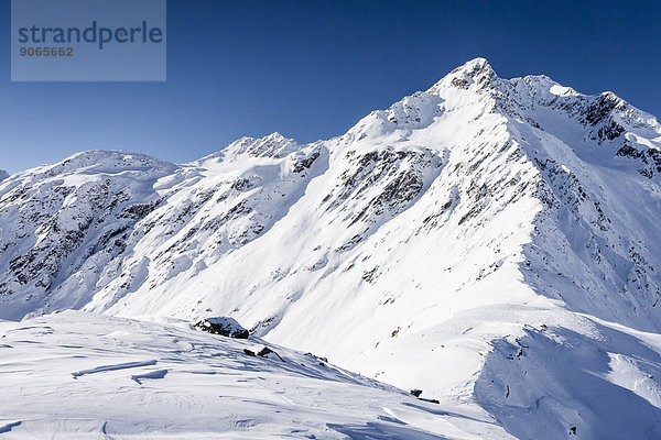 Die Saldurspitze  vom Gipfel des Stotz bei Kurzras im Schnalstal  Schnals  Südtirol  Italien