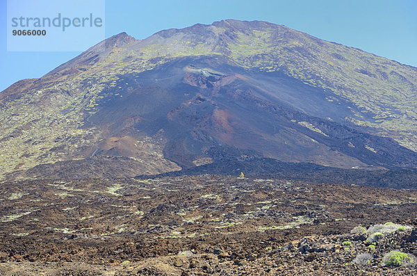 Rezenter Lavaaustritt aus dem Vulkan Chinoreyo an der Westflanke des Vulkans Pico Viejo  UNESCO Weltnaturerbe  Parque National del Teide y las Canadas  Teneriffa  Kanarische Inseln  Spanien