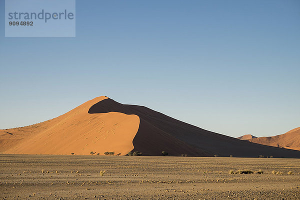 Afrika  Namibia  Sossusvlei  Sanddünen bei Sonnenuntergang .