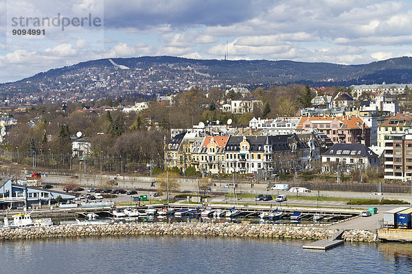 Skandinavien  Norwegen  Oslo  Stadtansicht und Hafen