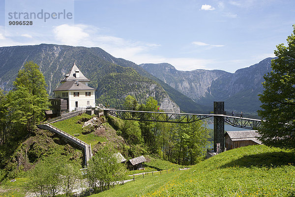 Österreich  Oberösterreich  Salzkammergut  Hallstatt  Hallstätter See  Bergrestaurant Rudolfsturm  Rudolfs Turm