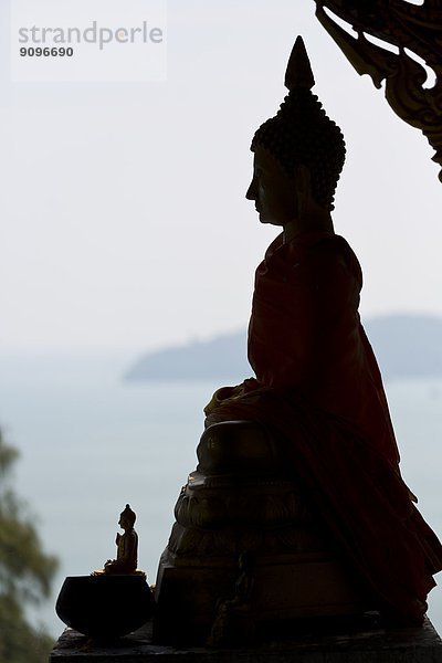 Buddhastatue  Wat Koh Siray  Koh Siray  Phuket  Thailand  Asien