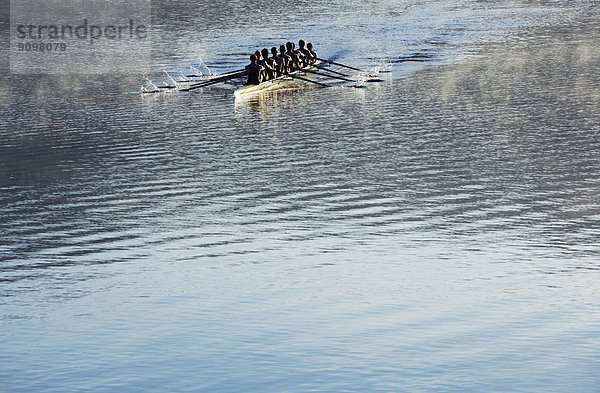 Ruderteam Ruderschädel auf dem See