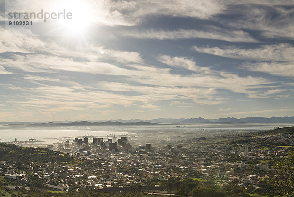 Überblick  Stadtansicht Kapstadt  Provinz Westkap  Südafrika