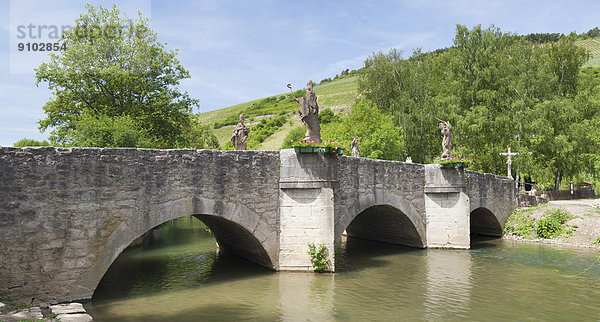 Grünbachbrücke über den Grünbach  Gerlachsheim  Baden-Württemberg  Deutschland