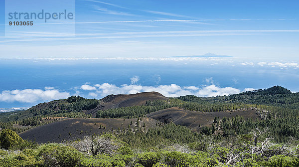 'Vulkanlandschaft an der ''Ruta de los Volcanes''  Naturpark Cumbre Vieja  La Palma  Kanarische Inseln  Spanien'