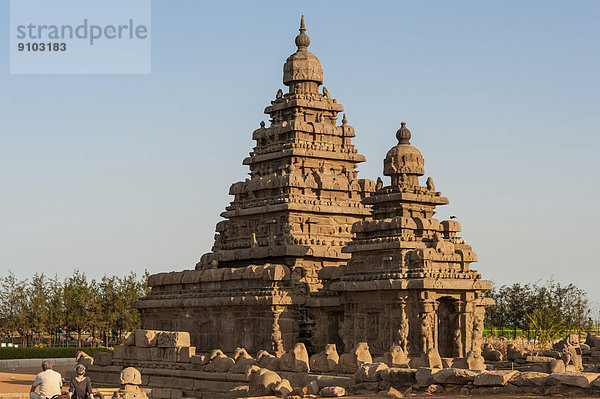Küstentempel  Mamallapuram  Kanchipuram  Tamil Nadu  Indien