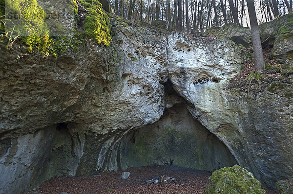 Naturdenkmal Esperhöhle  Leutzdorf  Unterfranken  Bayern  Deutschland