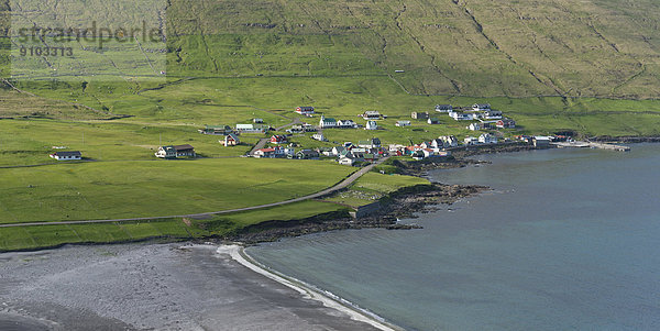Sandvík  nördlichste Ortschaft auf Suðuroy  Färöer-Inseln  Dänemark