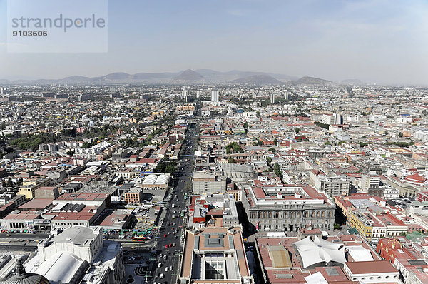 Ausblick vom Torre Latinoamericana  182m hoch  auf Mexiko-Stadt  Distrito Federal  Mexiko