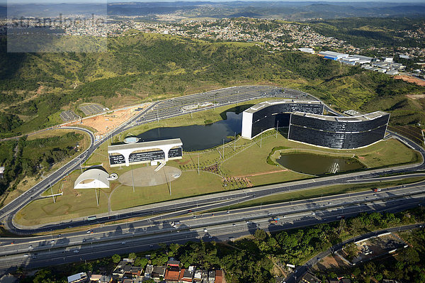 Verwaltungsbezirk der Regionalregierung  Cidade Administrativa  Architekt Oscar Niemeyer  Belo Horizonte  Minas Gerais  Brasilien