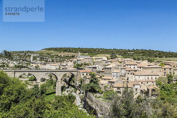 Frankreich Geschichte Dorf Ansicht Languedoc-Roussillon