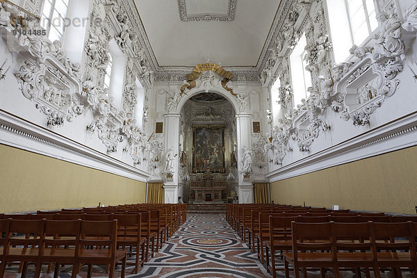 Oratorio del Rosario di Santa Cita  mit Stuckarbeiten von Giacomo Serpotta  Palermo  Sizilien  Italien