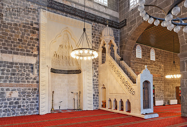 Gebetsnische und Minbar  Große Moschee  Ulu Camii  Diyarbak?r  Südostanatolien  Anatolien  Türkei