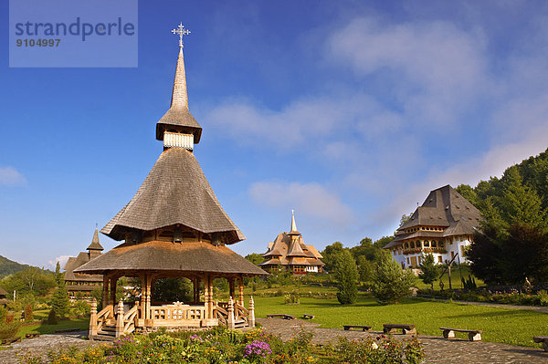 Holzkirche des orthodoxen Klosters Barsana  Maramures  Siebenbürgen  Rumänien