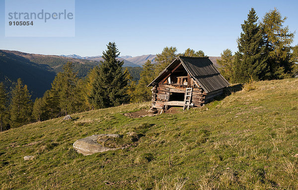 Almhütte  Region Lungau  Salzburg  Österreich