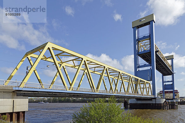 Kattwykbrücke  geöffnet  Hamburg  Deutschland
