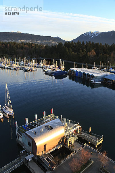 Fischereihafen  Fischerhafen  über  Ansicht  British Columbia  Kohle  Vancouver