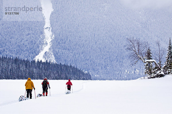 Reise  See  Ski  Bowron Lake Provincial Park  britisch  Kanada