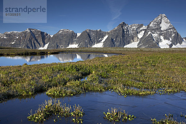 Berg  British Columbia  Kanada  gefroren  Glacier Nationalpark  Selkirk Mountains  Tarn