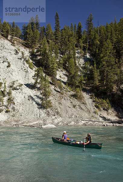Fluss  Kanu  paddeln  Kootenay Nationalpark  Kanada
