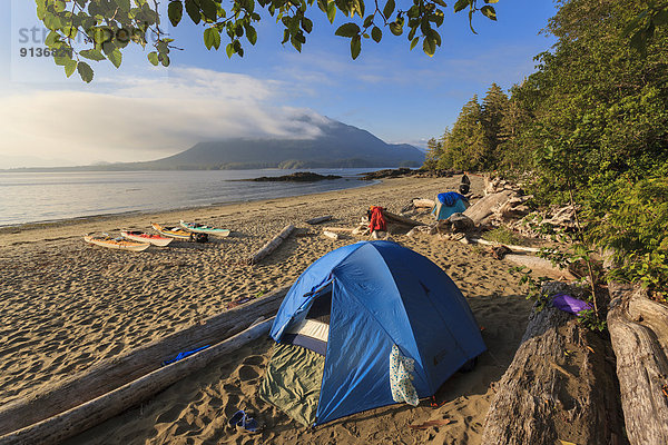 camping Insel Kajak Geräusch britisch Kanada