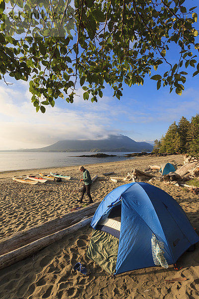 camping Insel Kajak Geräusch britisch Kanada