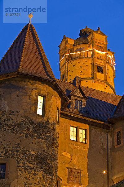 Europa  Architektur  Turm  Hessen  Deutschland  Ronneburg