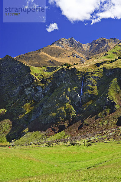 Wasserfall  neuseeländische Südinsel  Neuseeland