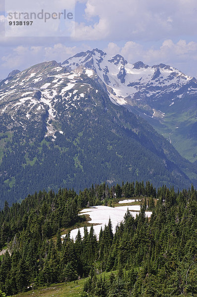 Berg  folgen  radfahren  vorwärts  British Columbia  Kanada