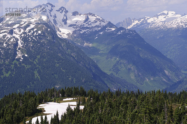 Berg  folgen  radfahren  vorwärts  British Columbia  Kanada