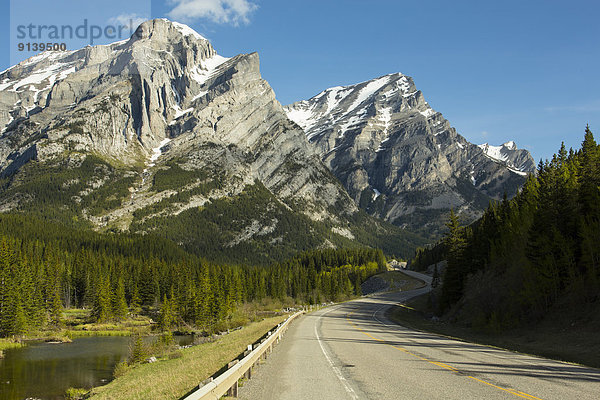 Hintergrund  Bundesstraße  Berg  40  Alberta  Kanada