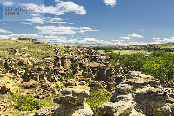 Writing on Stone Provincial Park  Alberta  Kanada