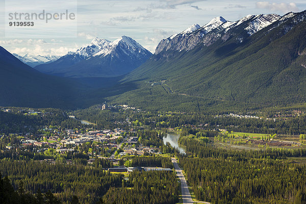 Stadt  Ansicht  Banff Nationalpark  Alberta  Banff  Kanada