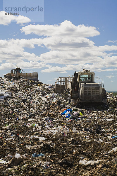 Organisation organisieren Maschine Verschwendung Abfall Trümmer Kanada schwer Management Quebec ausbreiten