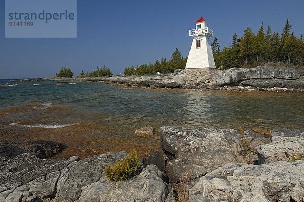 Leuchtturm  Insel  Bucht  Kanada  Ontario