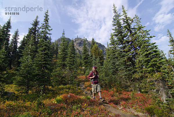 Landschaftlich schön  landschaftlich reizvoll  Pinsel  Fröhlichkeit  folgen  wandern  vorwärts  Geographie  britisch  Kanada