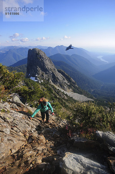 hoch  oben  wandern  British Columbia  Kanada