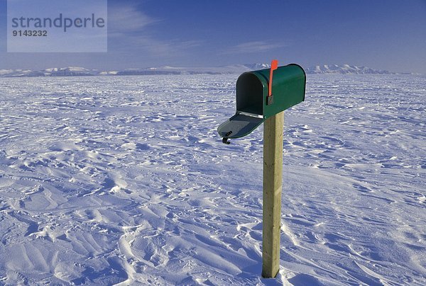 Ländliches Motiv  ländliche Motive  Geräusch  Briefkasten  Kanada  gefroren  Nunavut