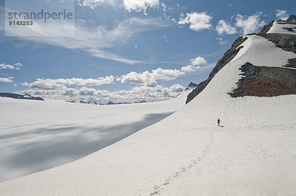 Ignoranz  wandern  Eisfeld  Mount Robson Provincial Park  British Columbia  Kanada