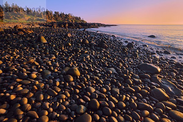 Strand  Sonnenuntergang  Kieselstein  Gewölbe  Kanada  Long Island  Nova Scotia  Neuschottland
