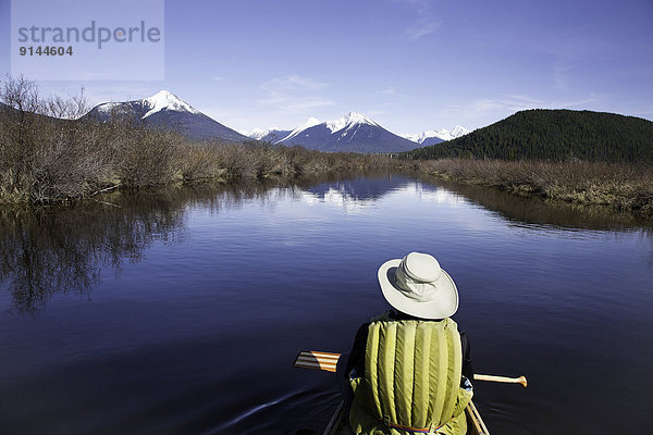 Kanu  Bowron Lake Provincial Park  British Columbia  Kanada