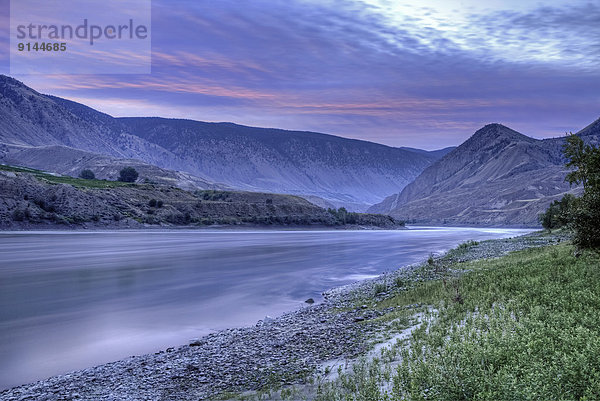 Sonnenaufgang  Cariboo–Chilcotin  British Columbia  Kanada  Fraser River