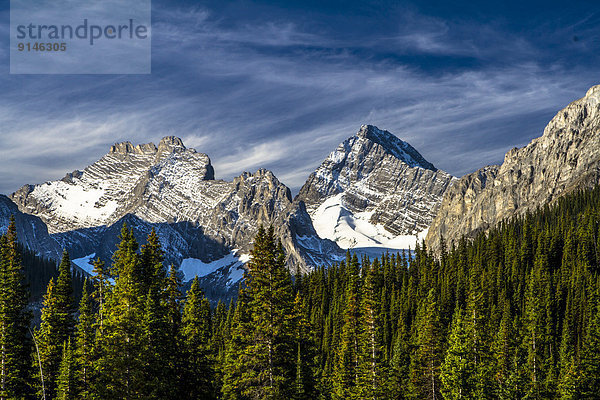 The rugged Kananaskis Mountains  from the Smith Dorian Highway